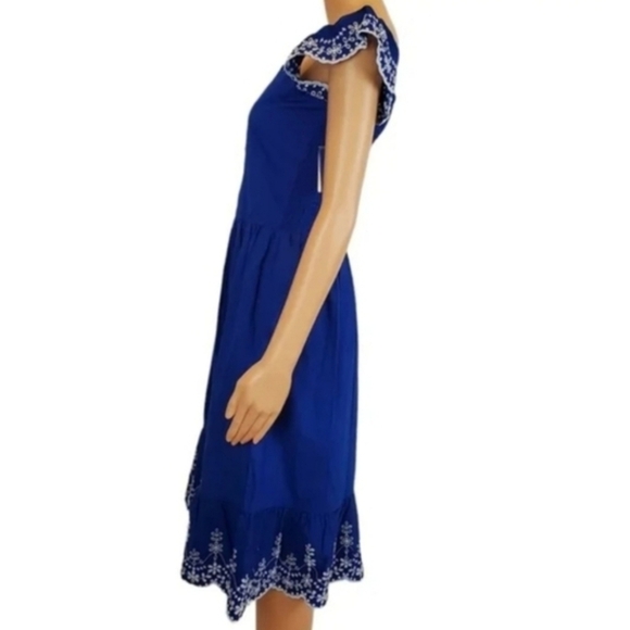 Gymboree Blue Belle Navy Narrow eyelet dress - Picture 3 of 10